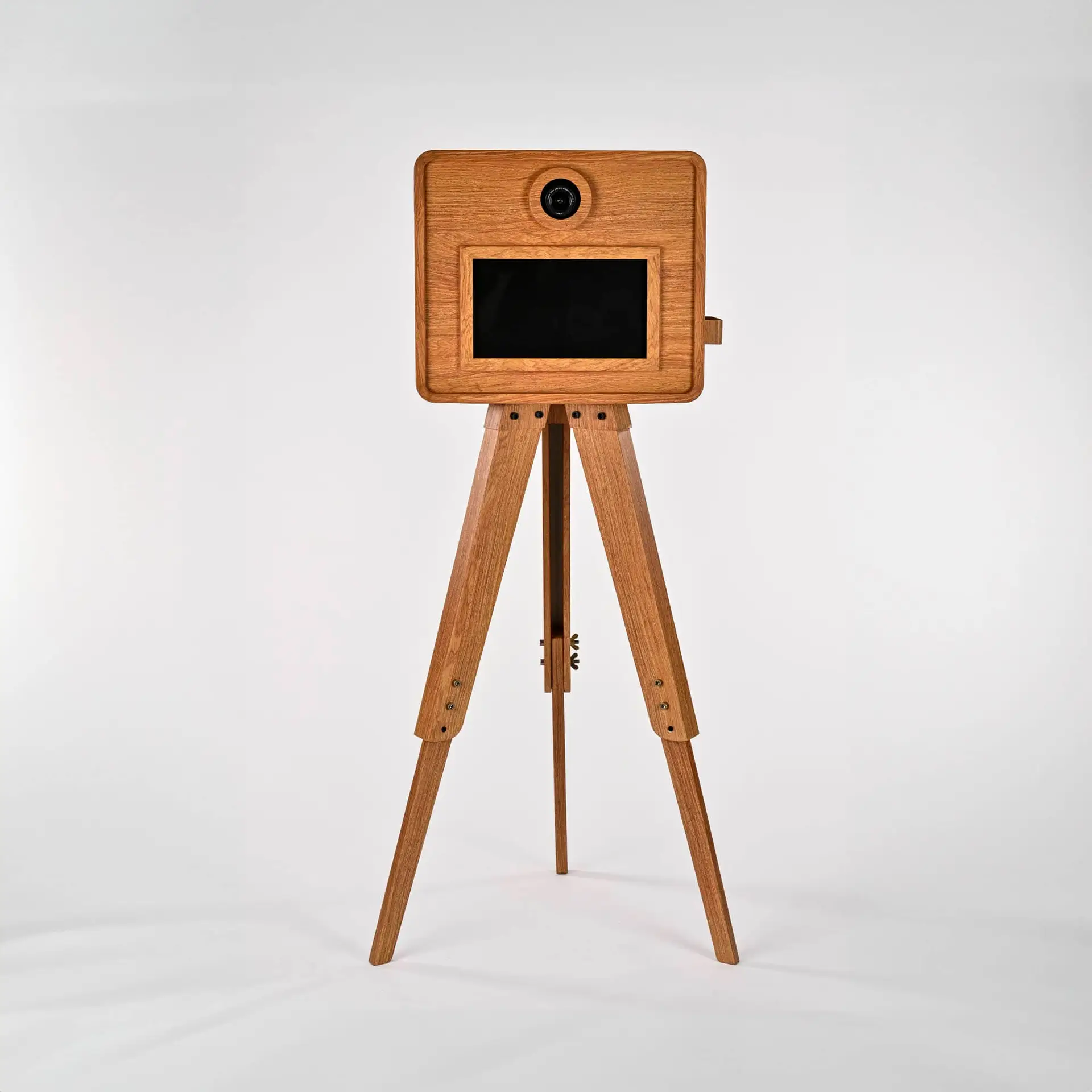 Houten photobooth van Partypimpers